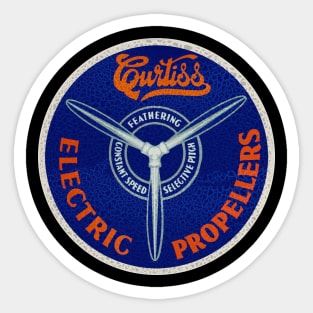 Curtiss Electric Propellors Sticker